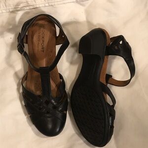 Rockport Women's Black Strappy Sandals